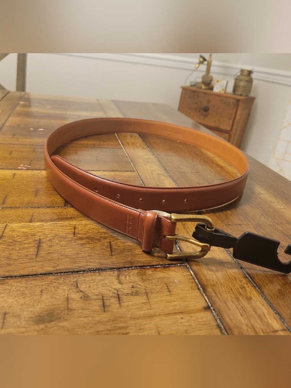 Polo Ralph Lauren Men's Genuine Leather Belt - Brown (Size 42)